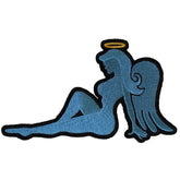 P615 Blue Angel Girl Iron on Novelty Patch